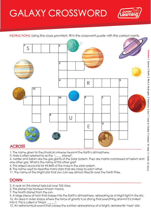 Galaxy Crossword Preview