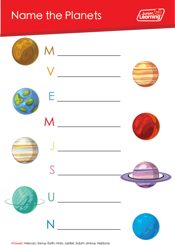 Name the Planets Preview