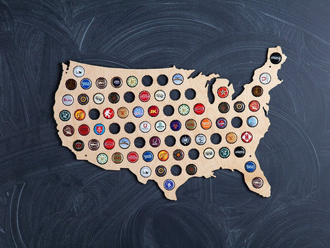 Beer Cap Trap Map Of Usa