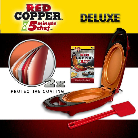 Deluxe Red Copper 5 Minute Chef