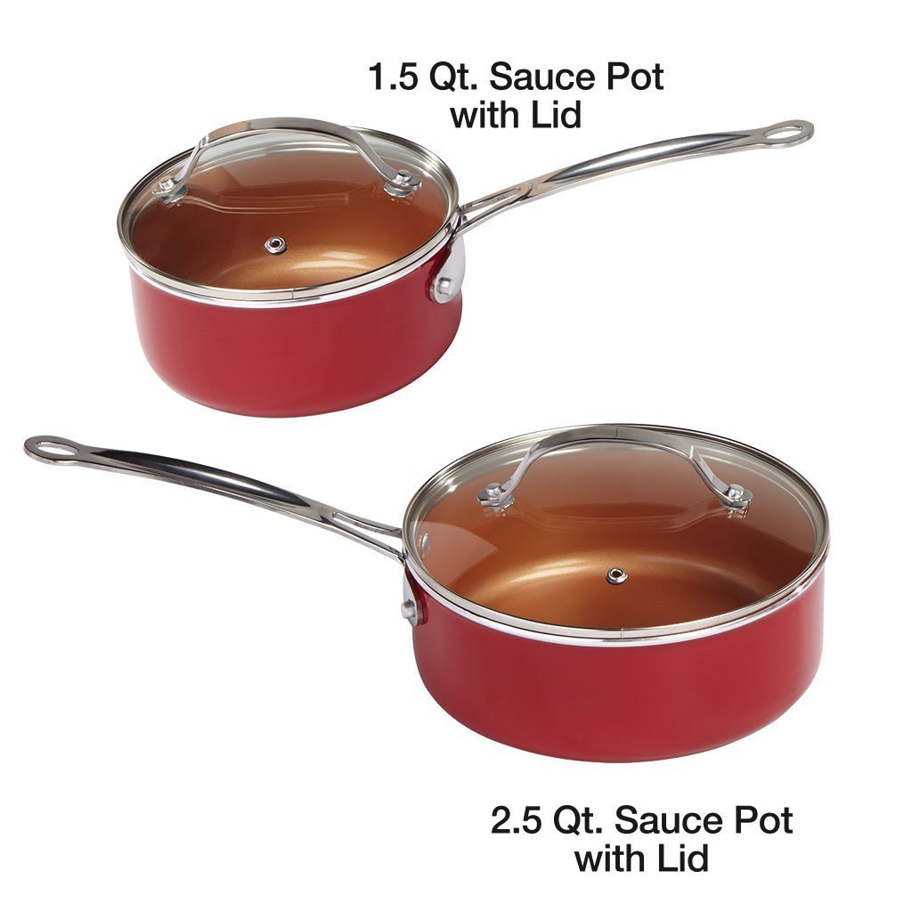 red copper cookware walmart