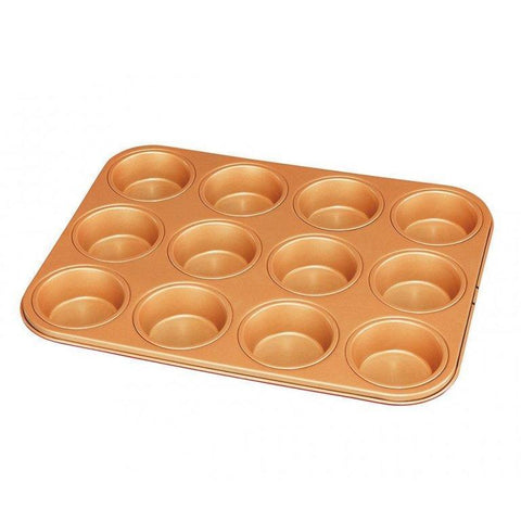 Red Copper 12 Muffin Pan