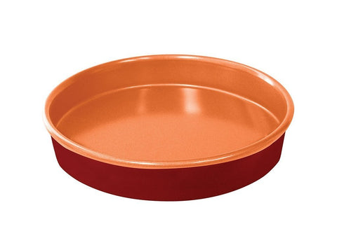 Red Copper 9.5 Inch Round Cake Pan