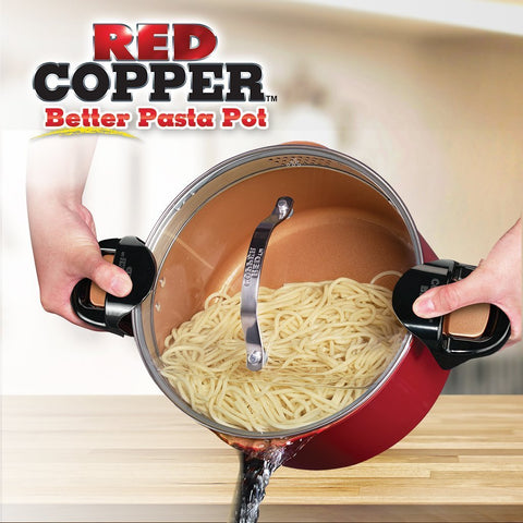 Red Copper Better Pasta Pot