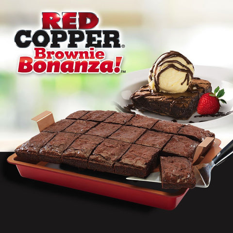 Red Copper Brownie Bonanza Pan