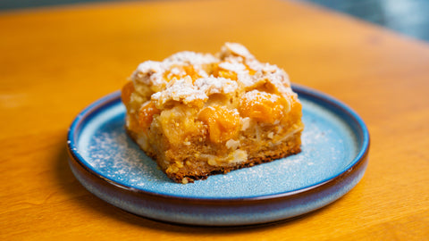 Gooseberry almond cake made with organic coconut nectar