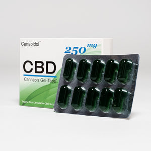 CBD Gel Tab Capsules 10pcs 25mg - Canabidol