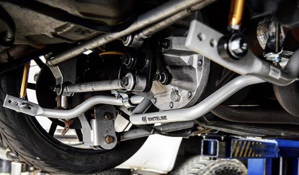 Ford Mustang S195 with Whiteline Watts Link and Adjustable rear sway bar with heavy duty end links