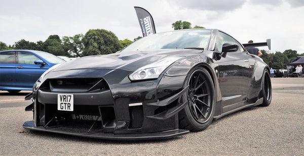 Widebody Nissan GT-R35 seen at Oulton Park Tunerfest 2018