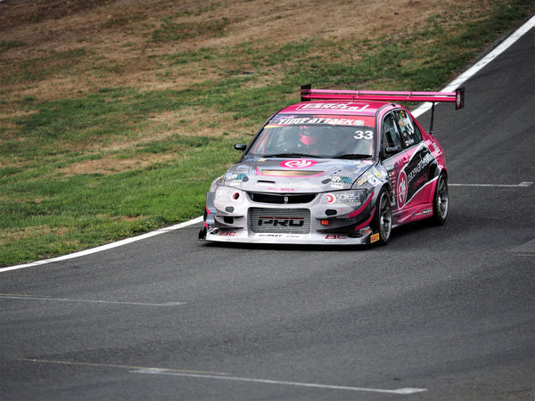 Phil Reed in Mitsubishi Evo IX - Pace Ward Racing time attack entry on Oulton Park straight