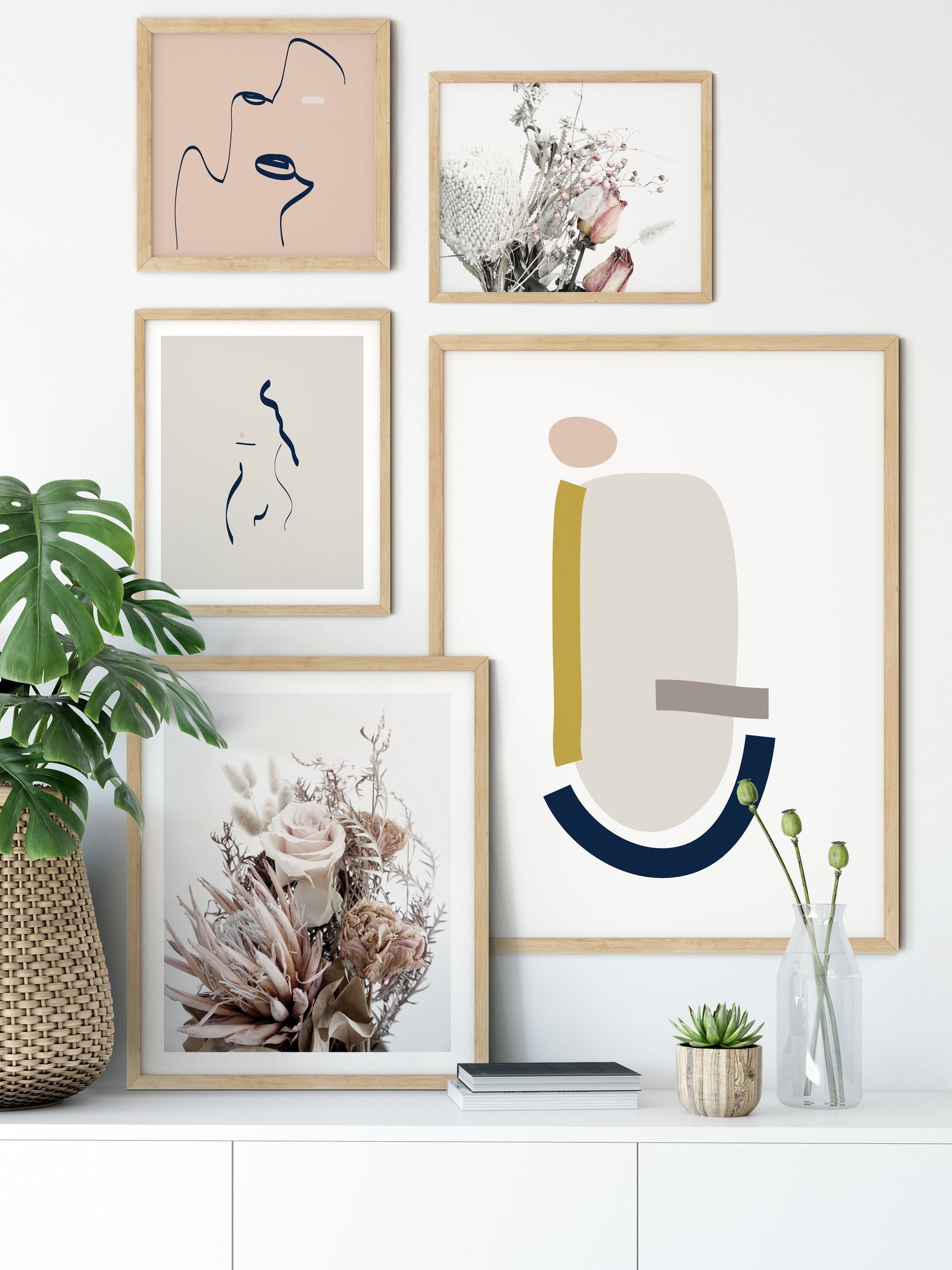 Abstract wall art 'Malt' illustration art print by Yorkelee Prints