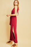 Day to Night Jumpsuit, Cranberry