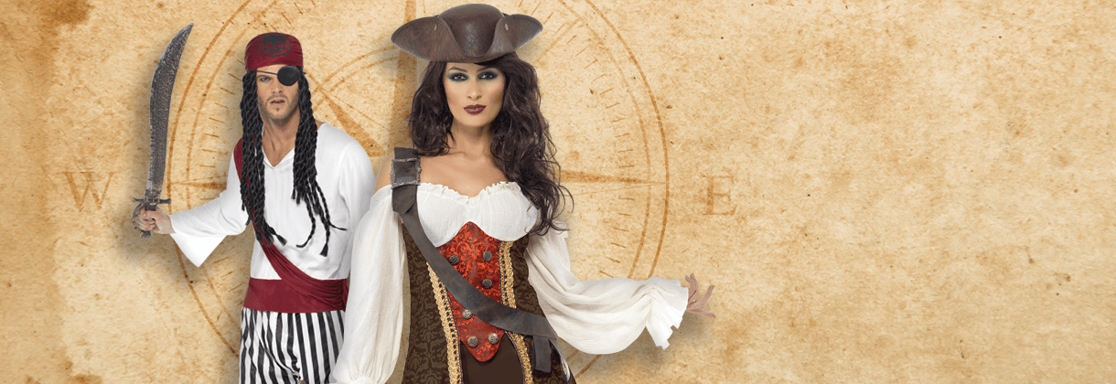 Pirate Fancy Dress Collection – Tagged Grey– Fancy Dress For You
