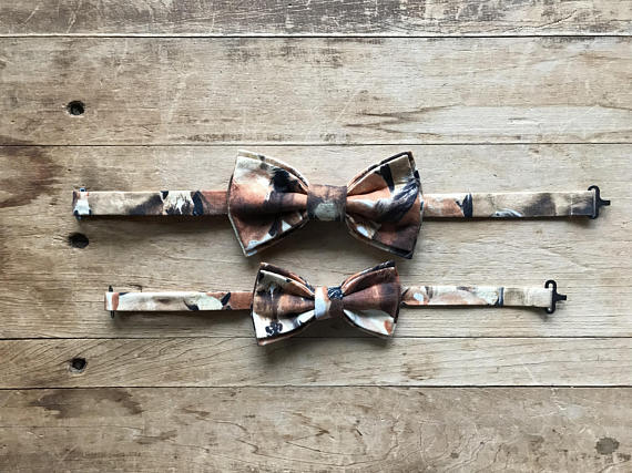 Father/Son Bow Tie Set ~ Horses ~ Adjustable Bow Tie