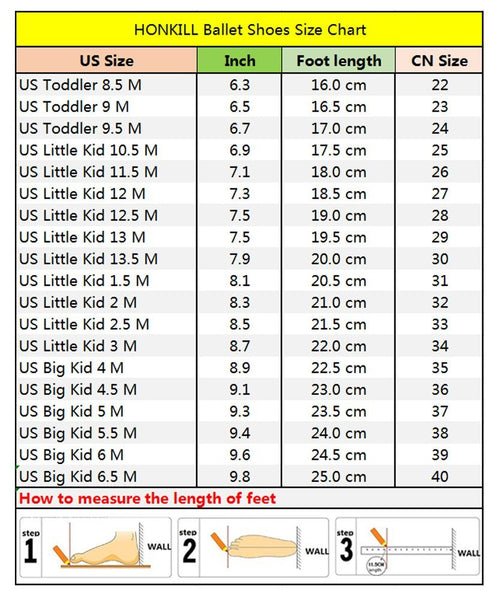 Little Kid Size Chart