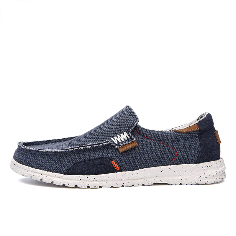 Men's Lightweight Wide Canvas Loafers – Tiosebon/Konhill