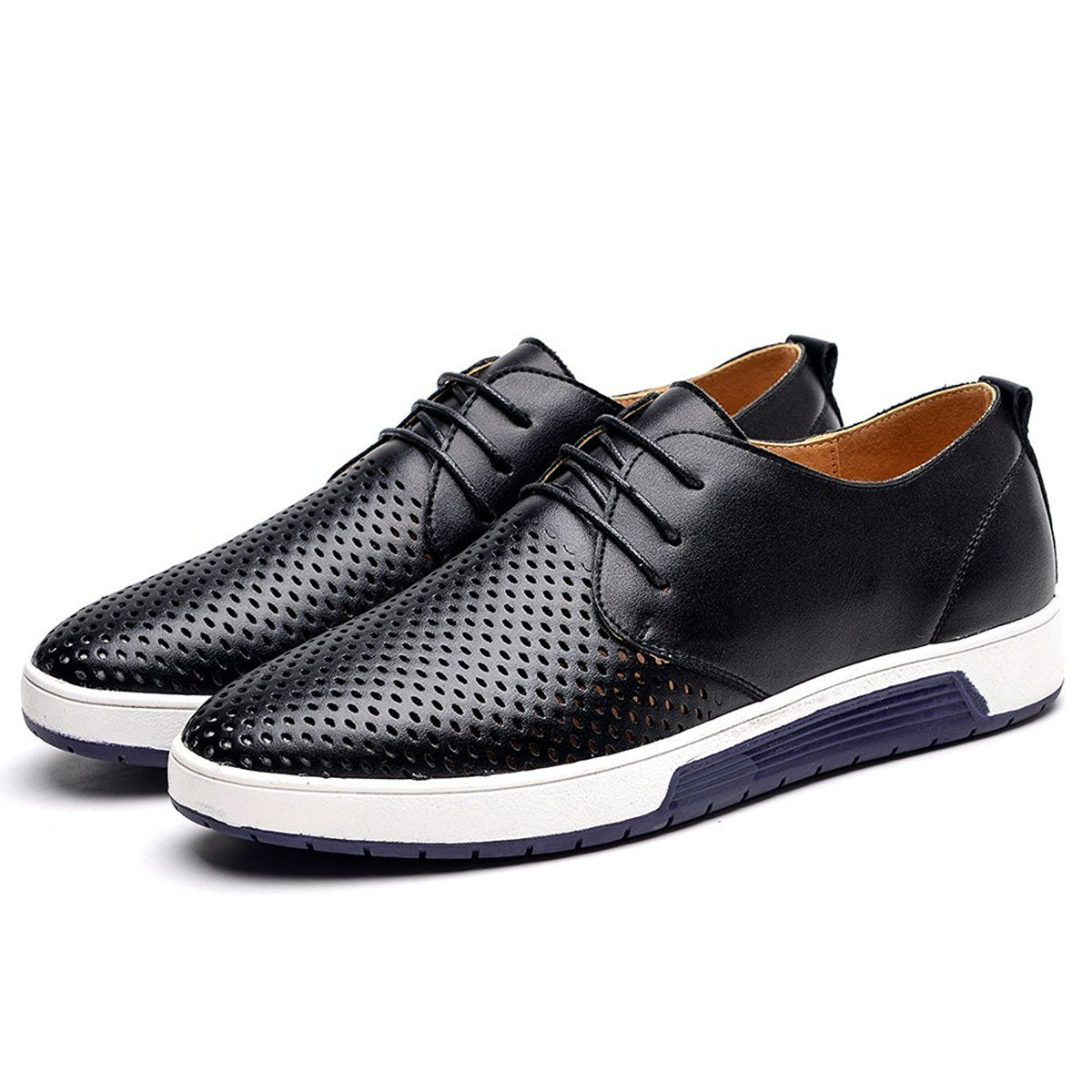 TIOSEBON丨Men’s Casual Oxford Shoes Flat Lace-up Dress Shoes丨KONHILL ...