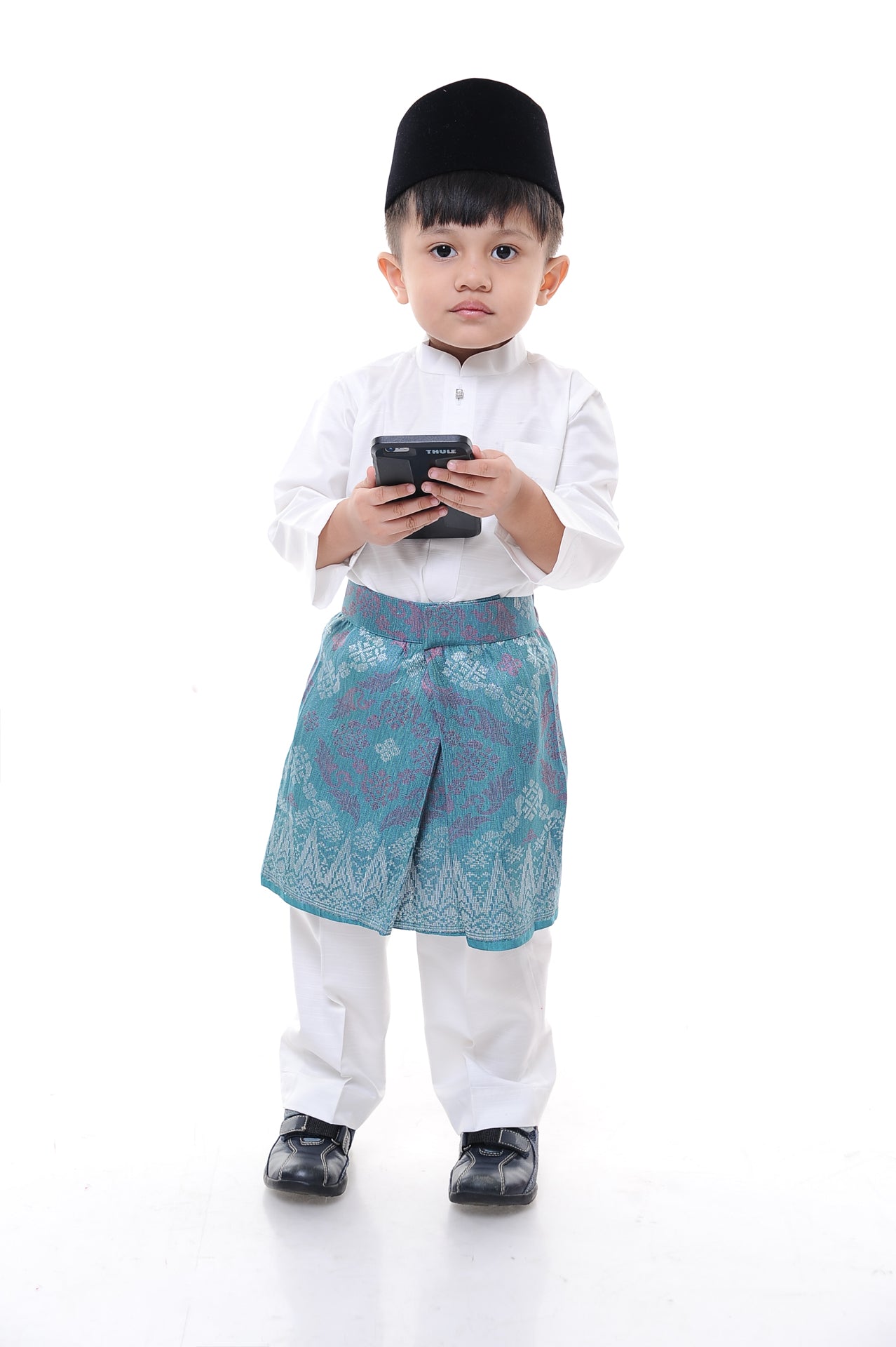  Baju  Melayu  Tenun Budak  White BMO 1980