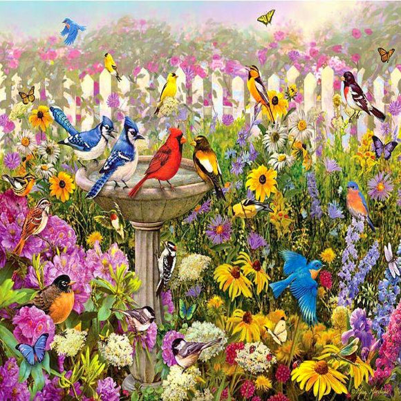 Flowery Bird Garden Diamond Painting Kit with Free Shipping – 5D ...