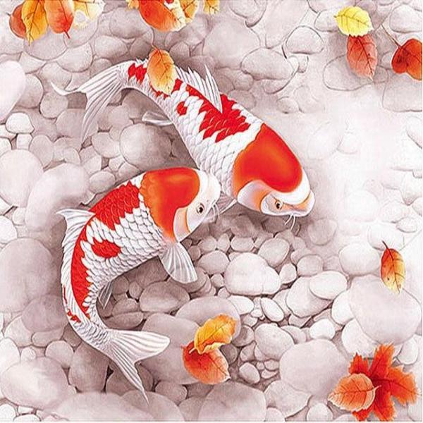 Kohaku Koi Carps Diamond Painting Kit with Free Shipping – 5D Diamond ...