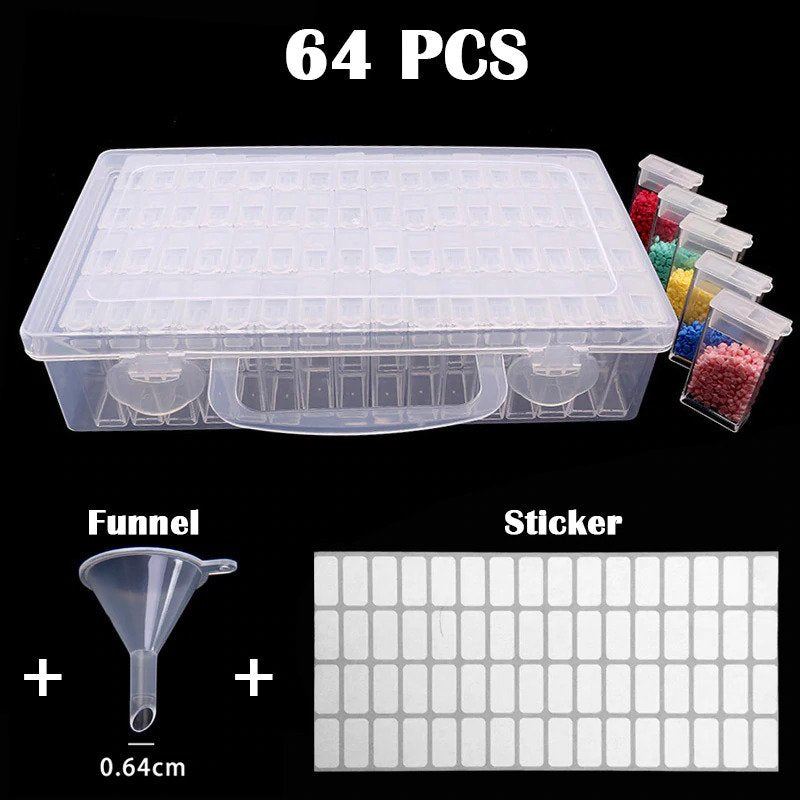 5d Diamond Painting Accessories Storage Box 7/15/30/60 Slot Beads