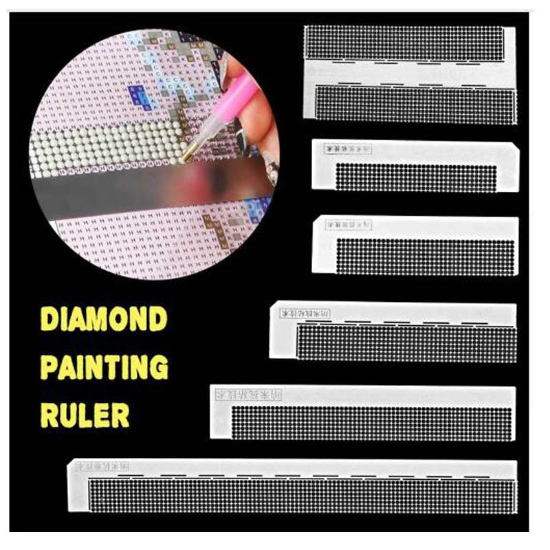 5D Diamond Painting Ruler 250 Holes Metal Drawing Ruler Practical for Art  Crafts