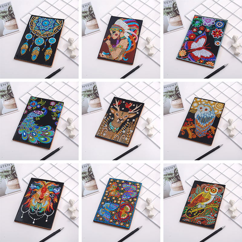 DIY 5D Diamond Painting Notebook Number Kit Rhinestone Pictures