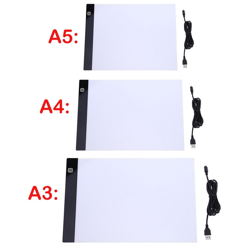 NEW A4 20X30CM LED Light Pad Diamond Painting Accessories Kits For  Adults,Diamond Art Light Board With Diamond Painting Tools