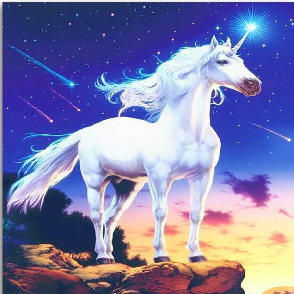 Shooting Star Unicorn Diamond Painting Kit with Free Shipping – 5D ...