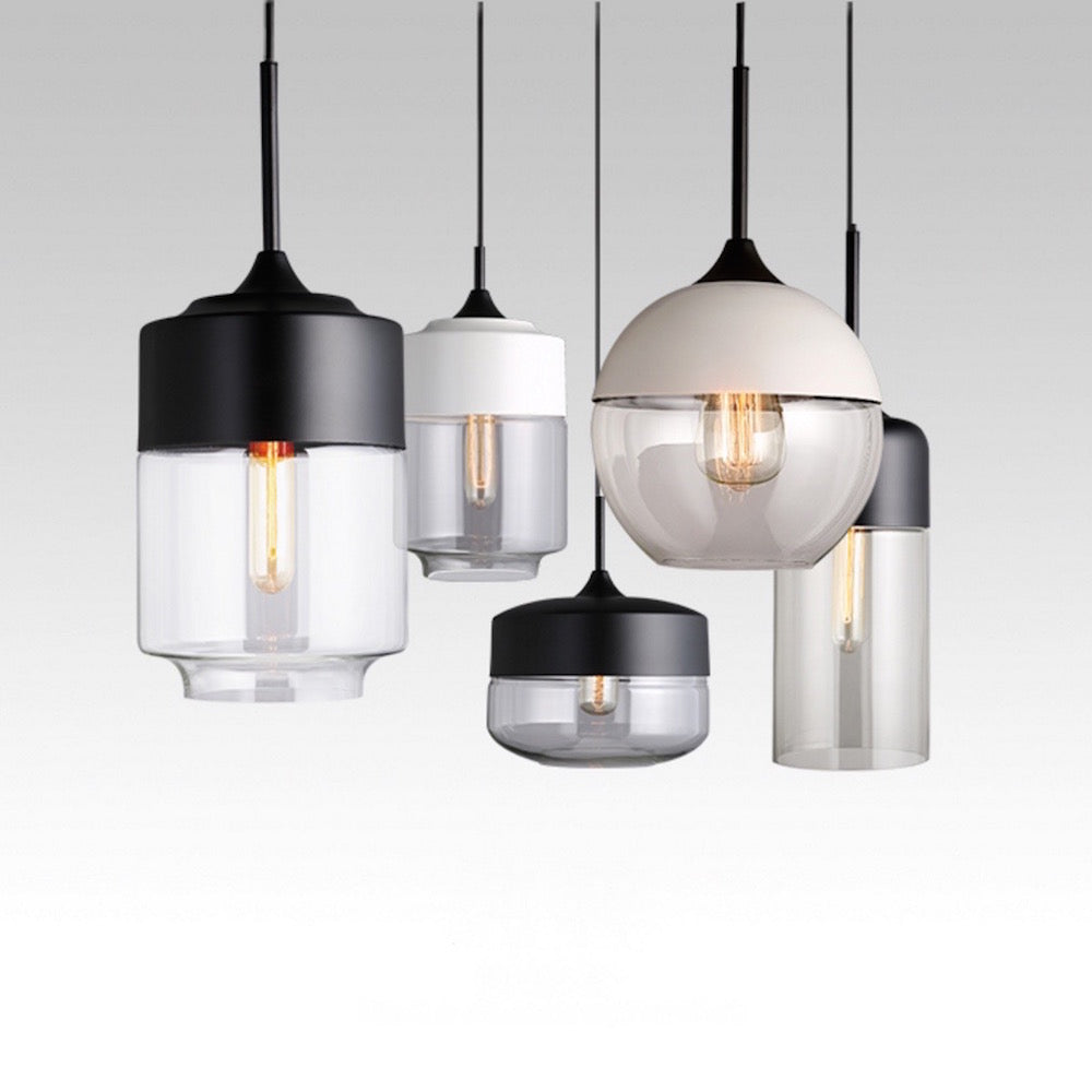 modern glass pendant light