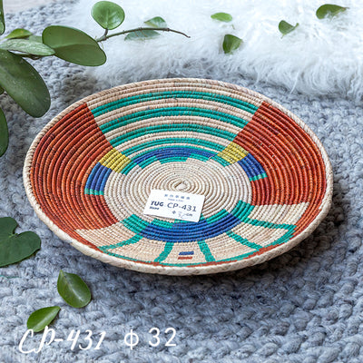 Decorative Tribal Woven Straw Bowls