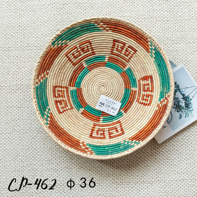 Decorative Tribal Woven Straw Bowls