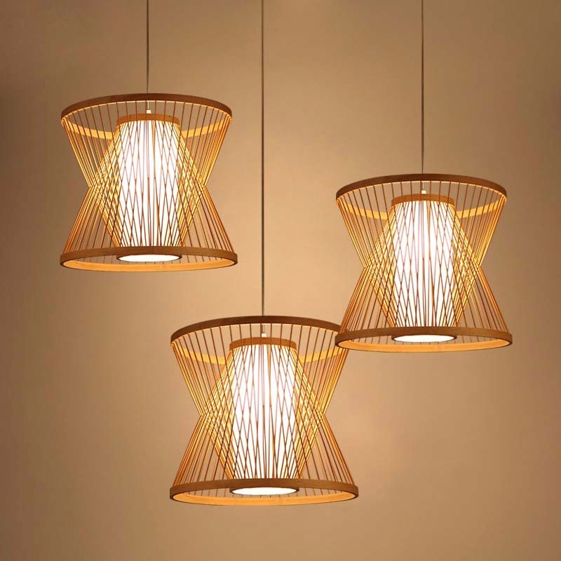 Buy Double Cone Japanese Bamboo Ceiling Light Staunton And Henry