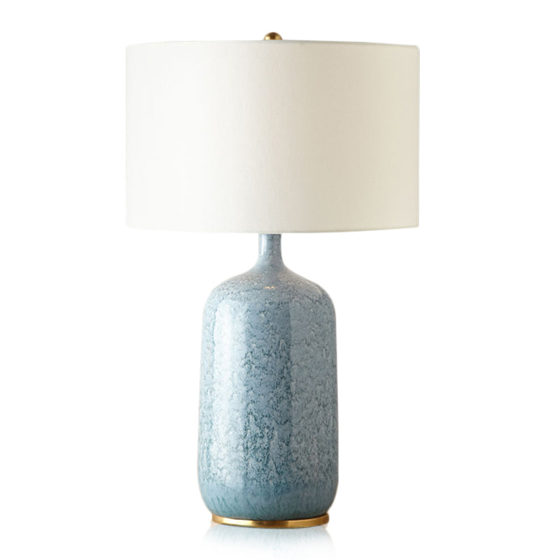 Buy Blue Ceramic Table Lamp with Gold 
