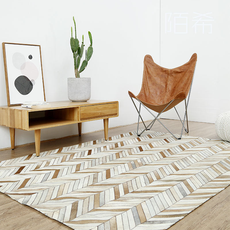 Brown And White Patchwork Cowhide Rug Staunton And Henry