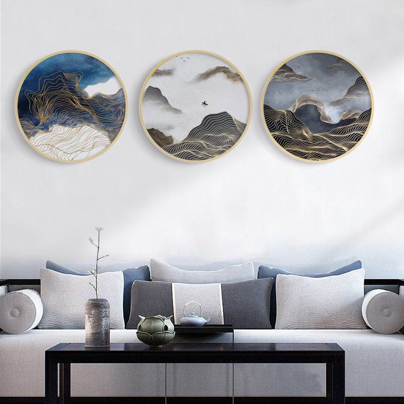 Buy Modern Round Oriental Wall Art With Frame at 30% Off – Staunton and ...