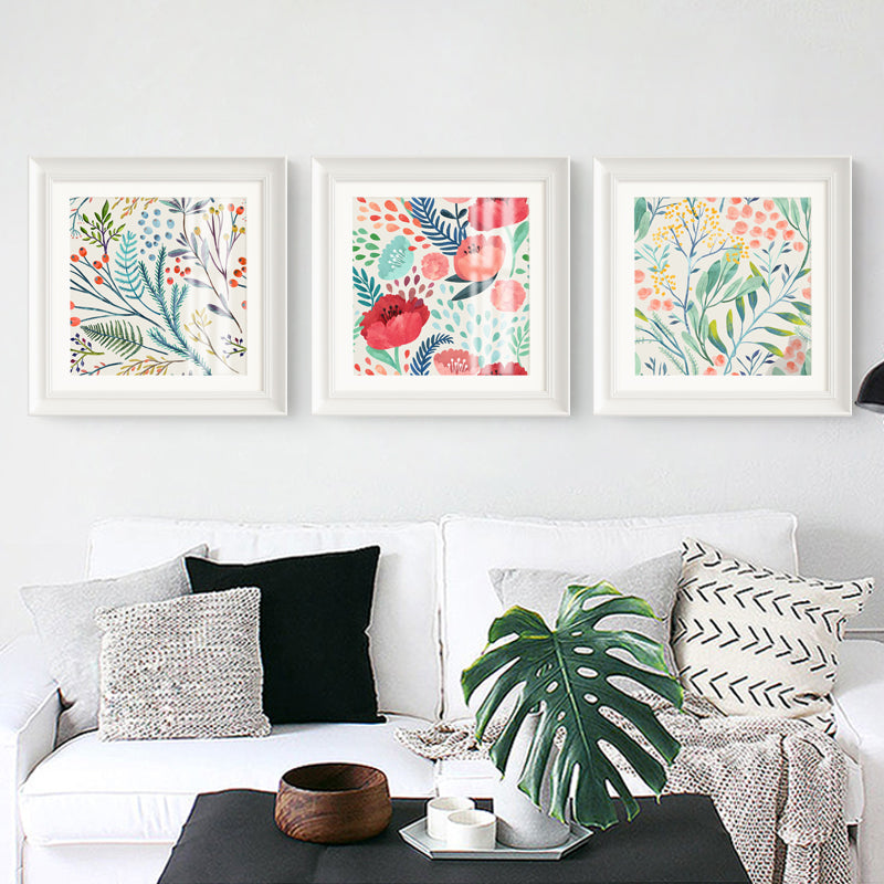 Botanicals Wall Art White Frame