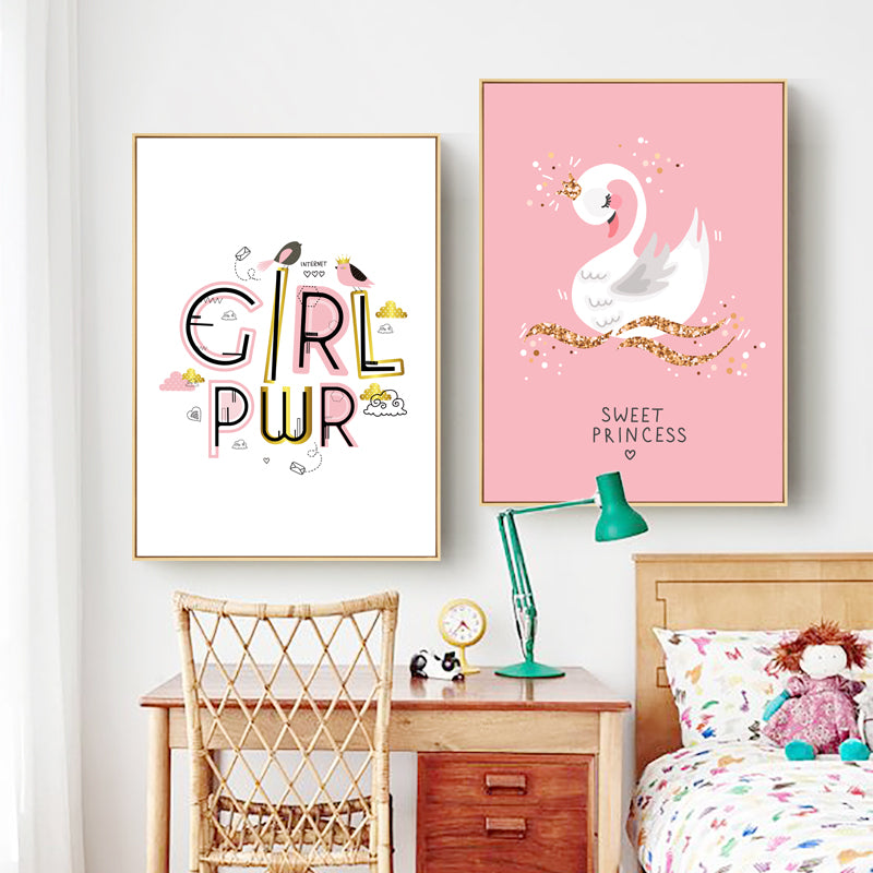 buy cute girls room wall art with frame at 30 off