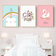 Cute Girls Room Wall Art With Frame