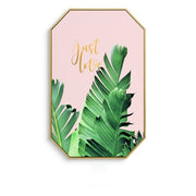 Inspirational Tropical Wall Art With Frame