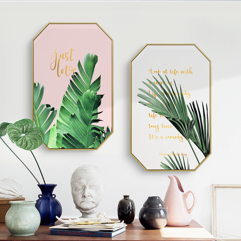 Inspirational Tropical Wall Art With Frame