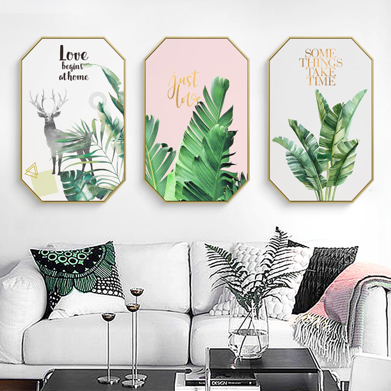 Inspirational Tropical Wall Art With Frame