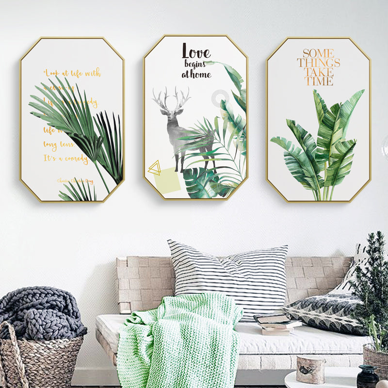 Inspirational Tropical Wall Art With Frame