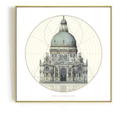 Classic Architecture Wall Art With Frame