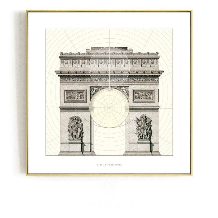 Classic Architecture Wall Art With Frame