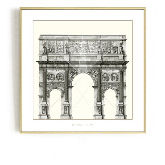 Classic Architecture Wall Art With Frame