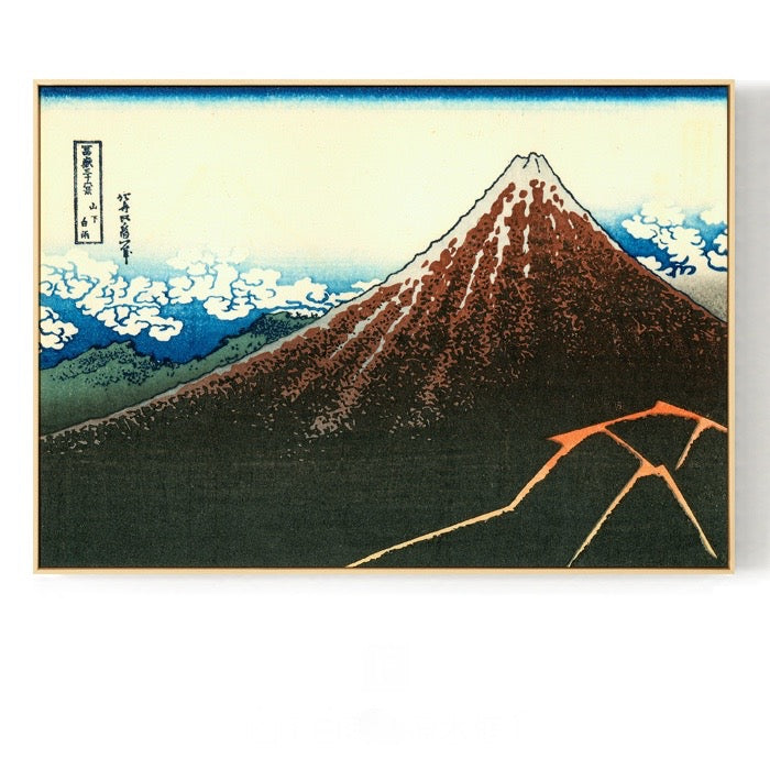 Japanese Mount Fuji Wall Art With Frame