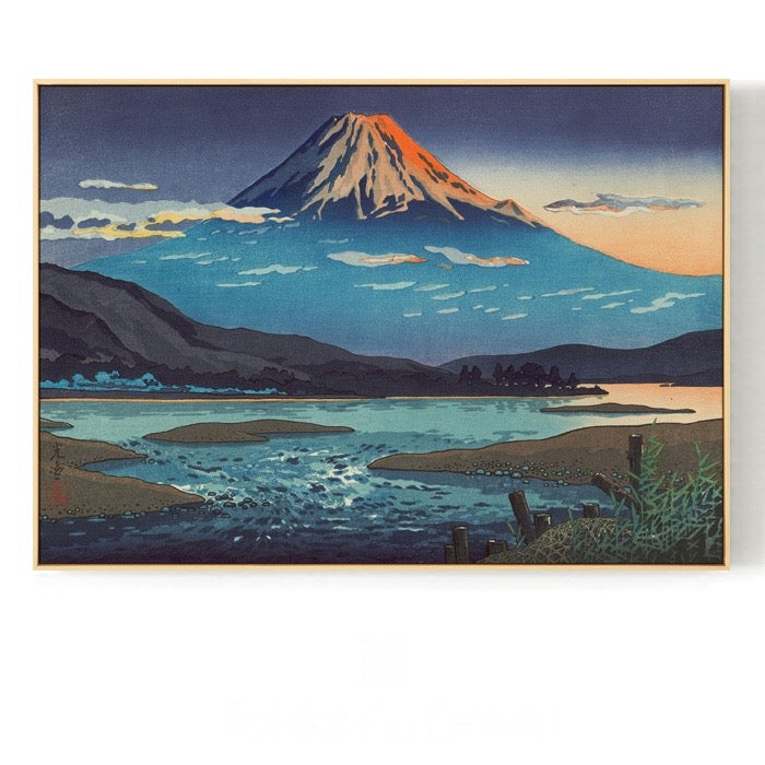 Japanese Mount Fuji Wall Art With Frame