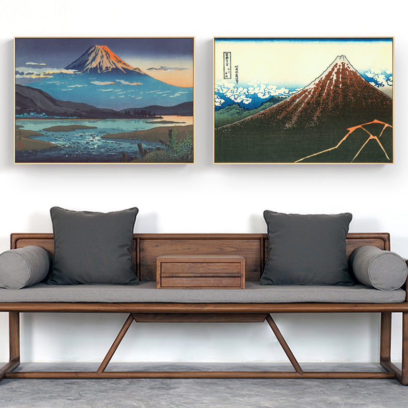 Japanese Mount Fuji Wall Art With Frame