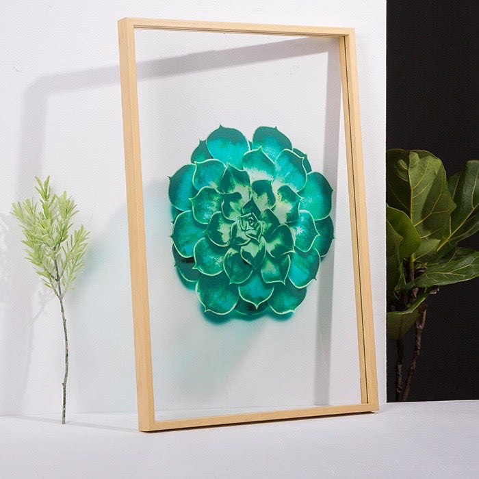 Transparent Botanical Wall Art With Frame